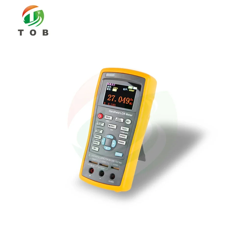 ET430 Handheld Digital LCR Meter 100Hz Capacitance Inductance Resistance Tester