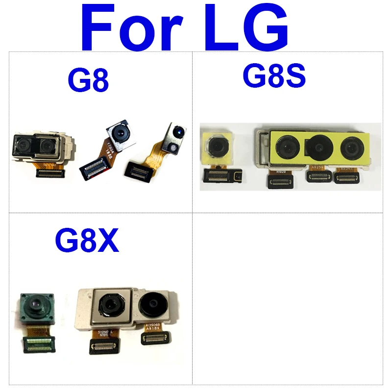 

Front Facing Rear Main Camera Module For LG G8 ThinaQ G820N G820V G820QM G8S G8X ThinQ G850 Small Back Big Camera Replacement