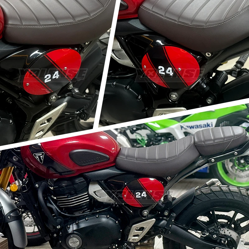 Motorcycle Accessory Acrylic Side Fairing Covers Guard Protector Engine Side Cover For Scrambler 400X - Image 6