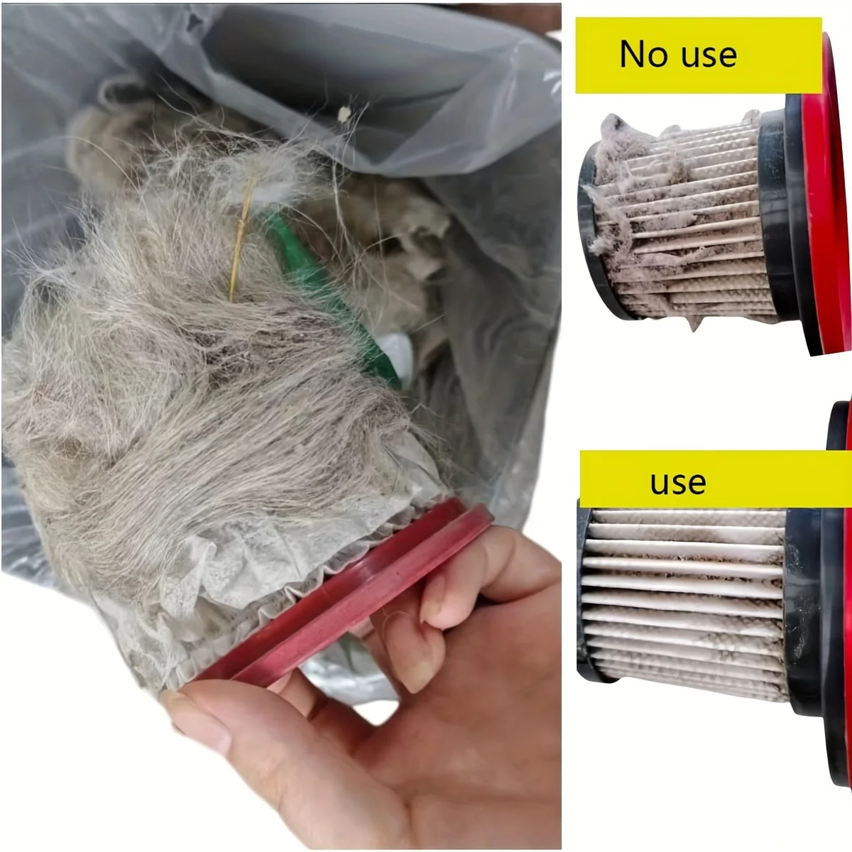 50pcs/ Disposable Vacuum Cleaner Filter Cover, Handheld Vacuum Cleaner, Non-woven Filter Cover, Universal Accessories image 4