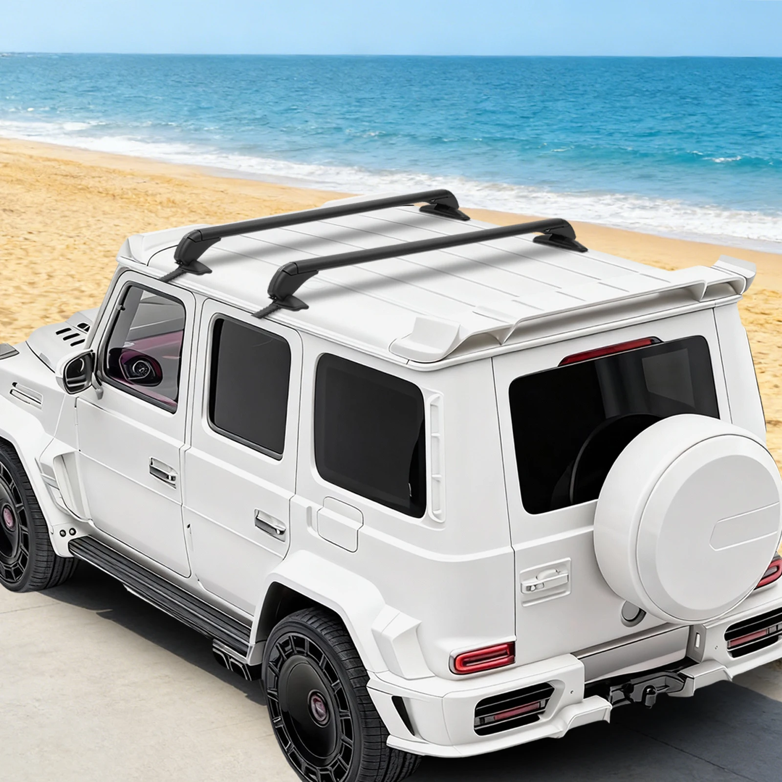 Barra trasversale per portapacchi superiore da 2 pezzi adatta per Honda Civic 2006-2020 barre da tetto per auto 165LB portapacchi per carico ad alta capacità