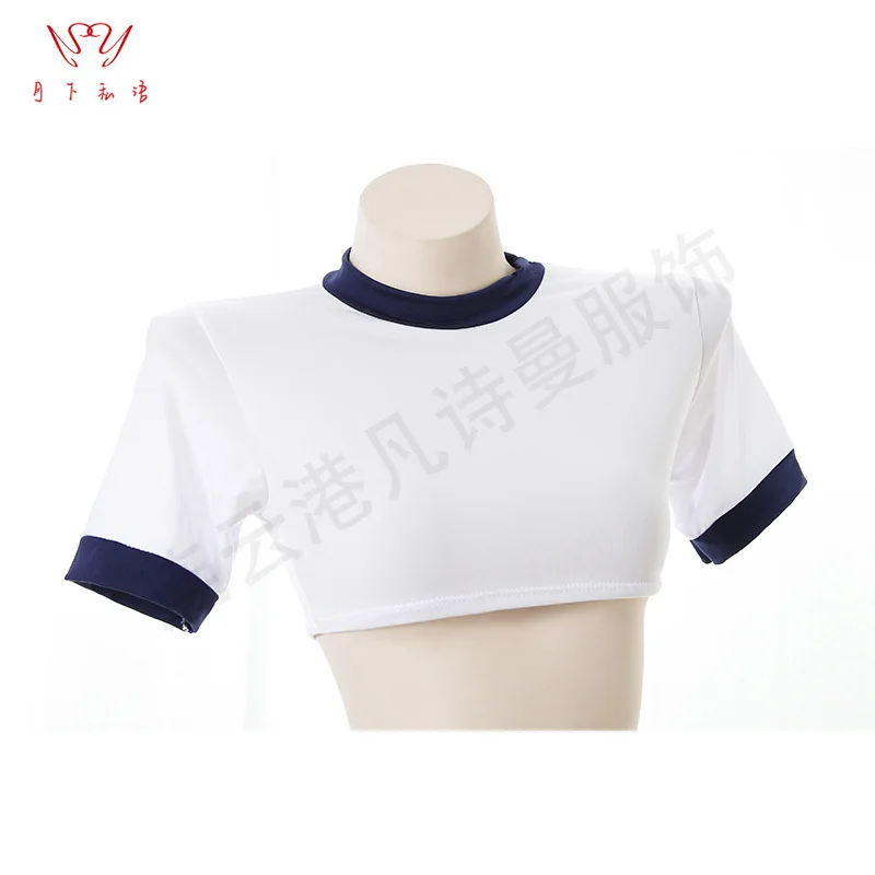 Sukumizu 스플릿 섹시 속옷 점프수트 코스프레 코스튬 여아 교복 유혹 JK 원피스 에로틱 의류