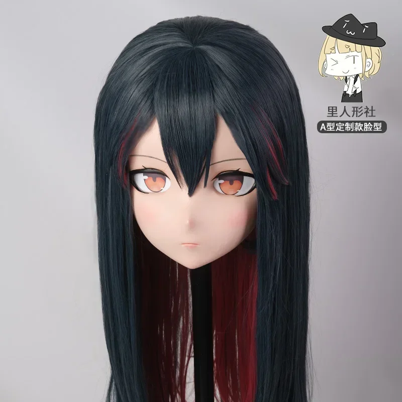 (Li Mask-117) Doce menina bjd resina cabeça máscara personalizado cosplay japão anime silicone kigurumi máscara cruz vestir lolita boneca