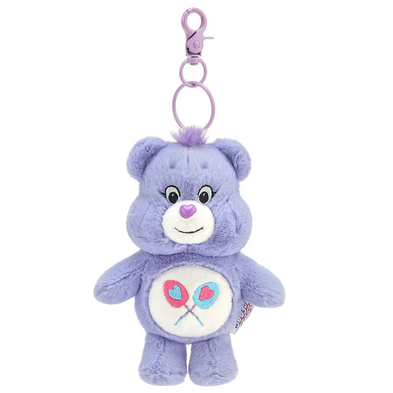 

2025 New Genuine Carebears Love Bears Will Call Pendant Keychain Plush Toy Birthday Gifts for Friends Cute Ornaments