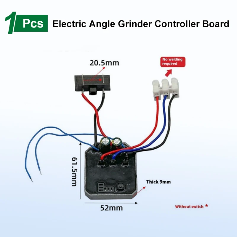 

Бесщеточная литиевая электрическая угловая шлифовальная машина, плата контроллера, драйвер угловой шлифовальной машины для Dayi, аксессуары для электроинструментов