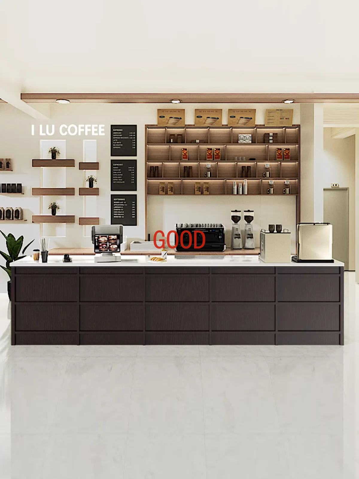 Página de checkout Retro Industrial Bar Simples Modern Corner Recepção da empresa