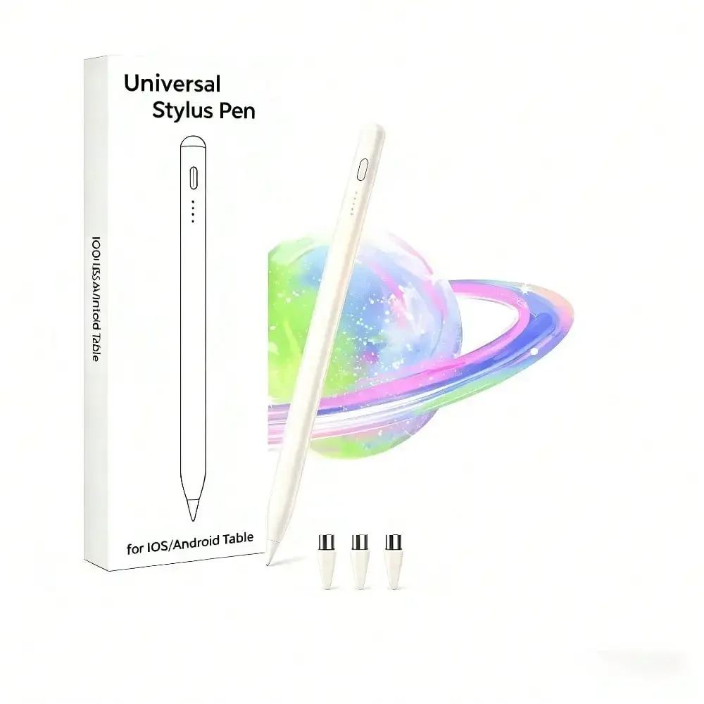 Universal iPad Stylus Pen, Magnetic Wireless Charging with Palm Rejection & Tilt Sensitivity, Compatible with 2018-2025 iPad Pro/Air/Mini, Replacement for Apple Pencil 2nd Generation