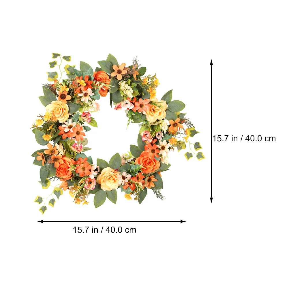 

Artificial Wreath Garland Decor Summer Flowers Wooden Wedding Holiday Peony FlowerDurable NonFadingDecorative Wreath Christmas