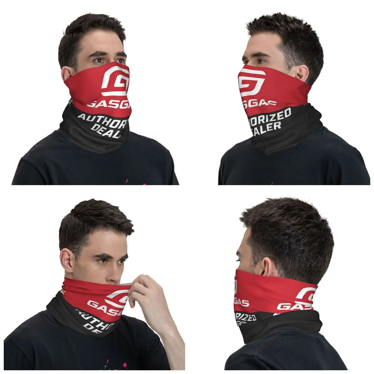 Masque de cyclisme anti-UV avec logo Gasgas Racing, cagoule, bandana drôle, couvre-cou, masque facial, automne, randonnée, camping, usine