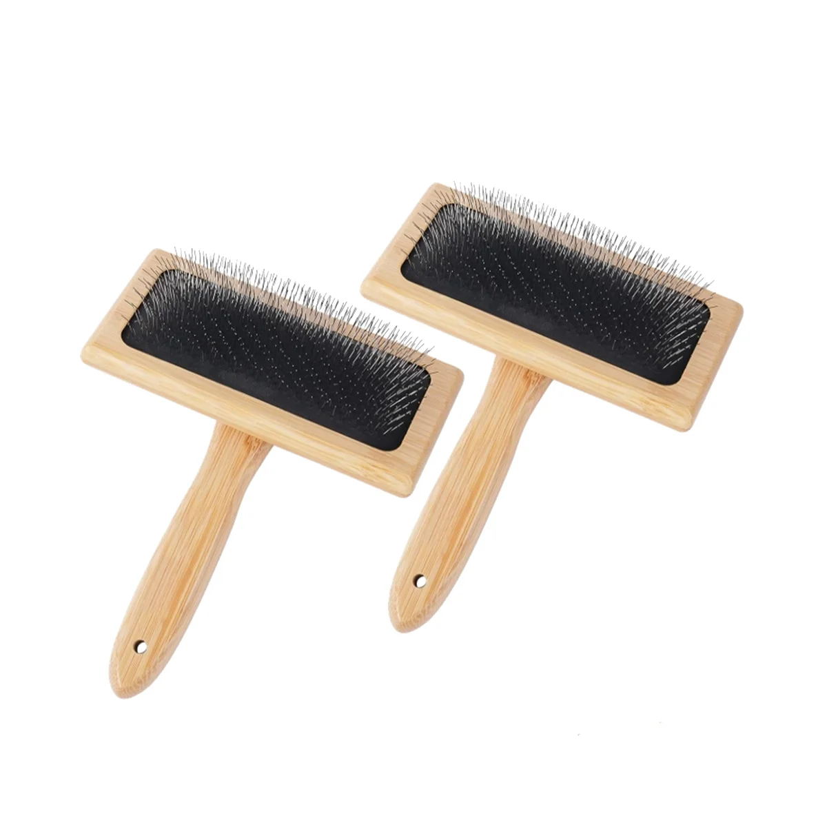 2 PCS Wool Carders, 6.1InchX4.8Inch Large Hand Carders for Wool, Craft Wool Felt Mixing Tool, Pet Slicker Brush