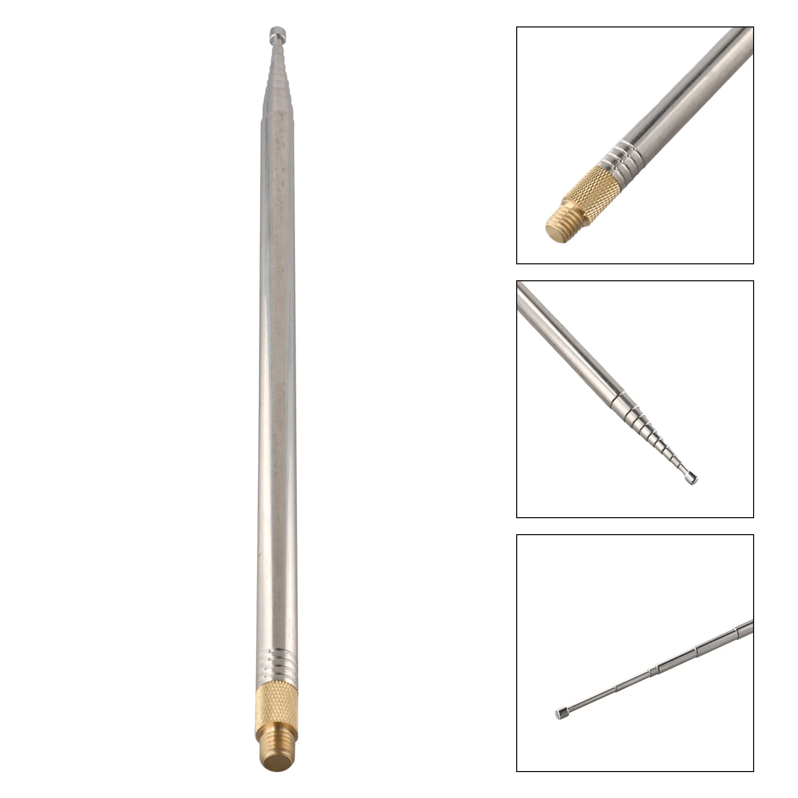 

New DIY Shortwave Radios Stainless Steel M Whip Antenna Portable Short Wave Antenna Stainless Steel Stainless Steel Hot Selling
