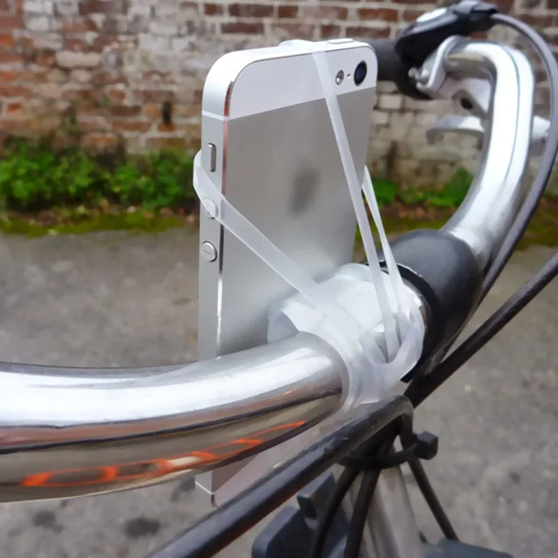 حامل هاتف الدراجة سيليكون حزام دراجة حزام المطاط دراجة نارية الهاتف المحمول ركوب الدراجات الهاتف الخليوي دعامة حامل الدعم