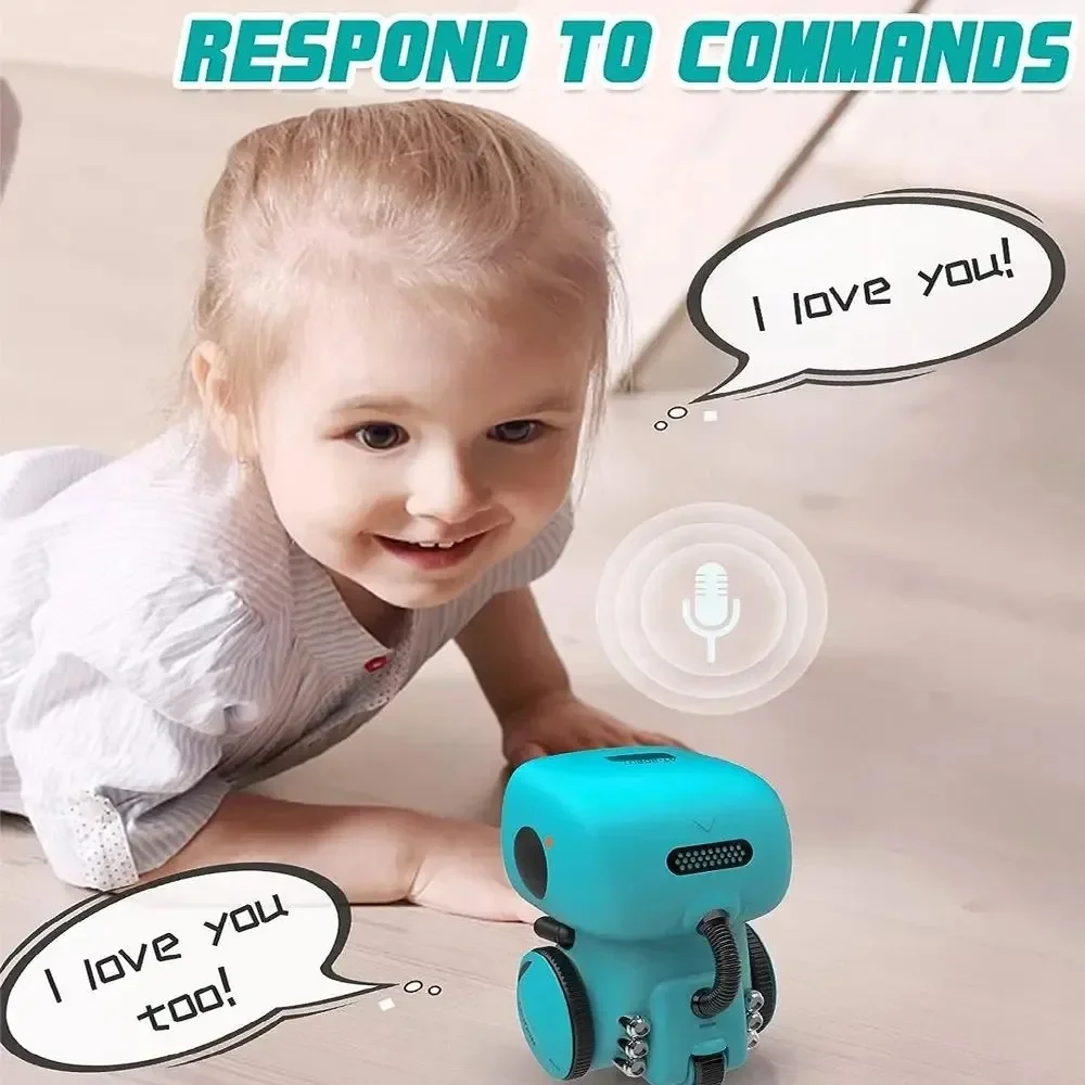 おもちゃのロボット インテリジェントロボット ロシア語 & 英語 & スペイン語バージョン 音声 & タッチコントロールおもちゃ インタラクティブ教育 RC ロボット