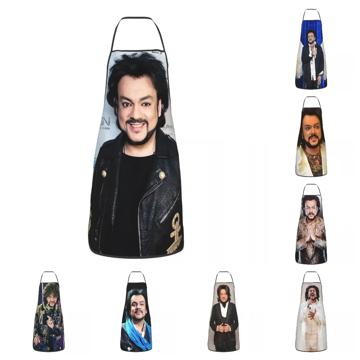 Russia Singer Philipp Kirkorov Apron for Women Men Unisex Bib Cooking Kitchen Tablier Cuisine Chef Painting