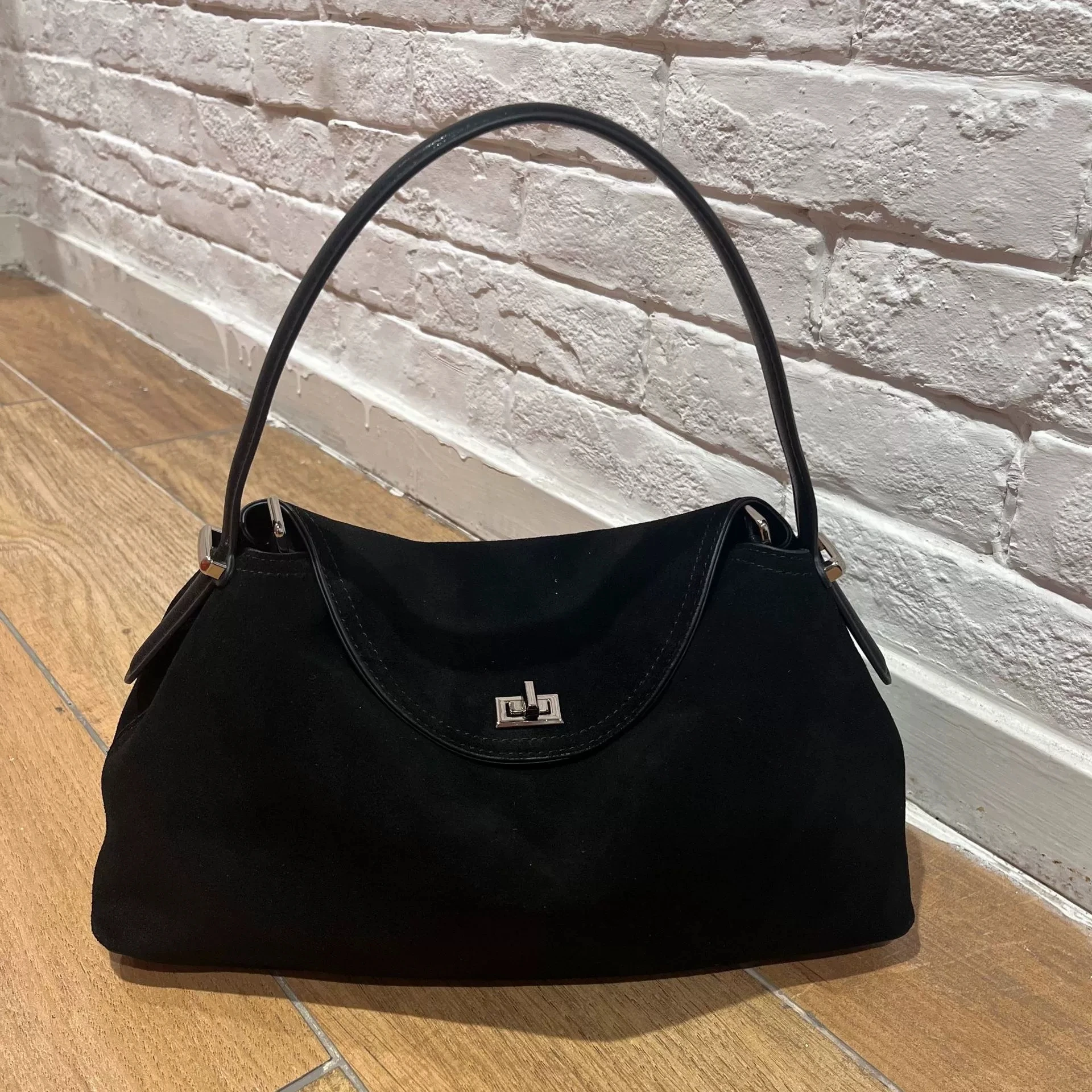 Casual Genuine Leather Tote Bag Multi-functional Handbag Women Suede and Cow Leather Ladies Shoulder or Cross-body Bag