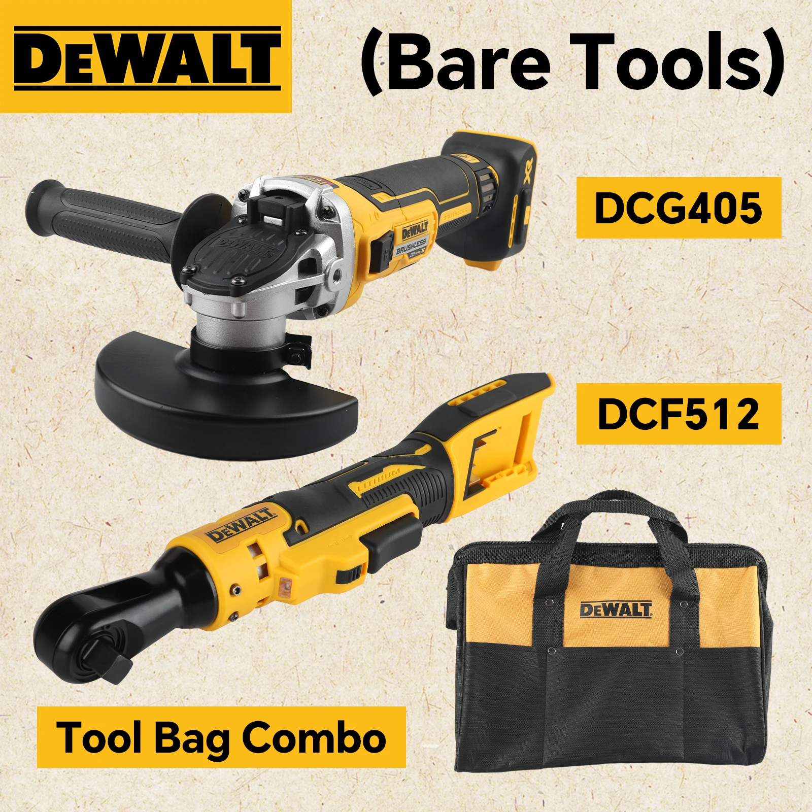 

DEWALT DCF512 DCG405NT Brushless Thorn Wrench angle grinder polishing machine power tool Combination kit ﻿No battery
