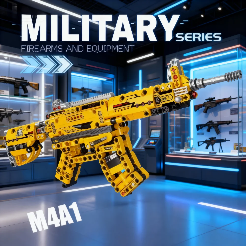 Militaire serie uit de Tweede Wereldoorlog 1206 Kar98k Geweermodel Assemblagebokset Speelgoedjongen Kinderfestivalcadeau - afbeelding 1