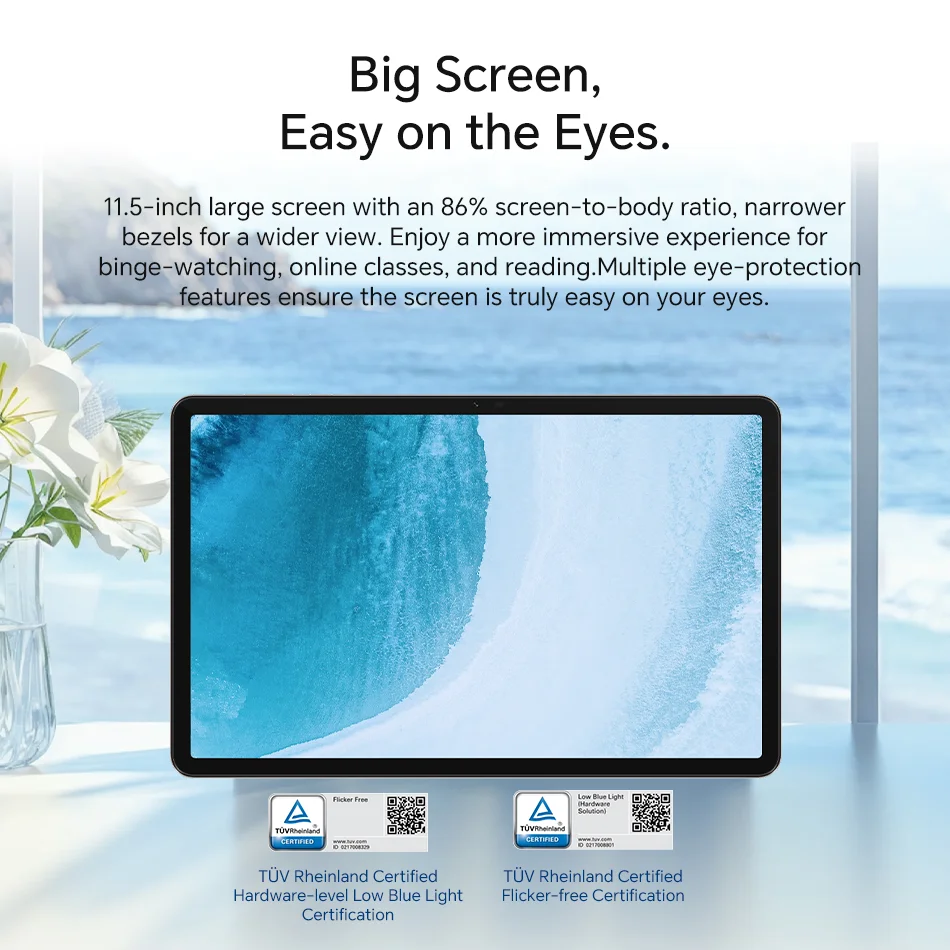 HONOR Pad X9a LTE الإصدار العالمي بطارية 8300 مللي أمبير في الساعة 11.5 بوصة 120 هرتز شاشة الكريستال السائل Snapdragon 685 8MP كاميرا 4 مكبرات الصوت الكمبيوتر اللوحي