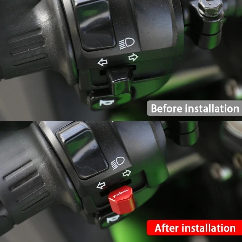 CNC Locomotive Motorcycle Turn Signal Switch Button Replace Decorate For Bajaj Pulsar 200 AS RS NS Steering Switch Accessories