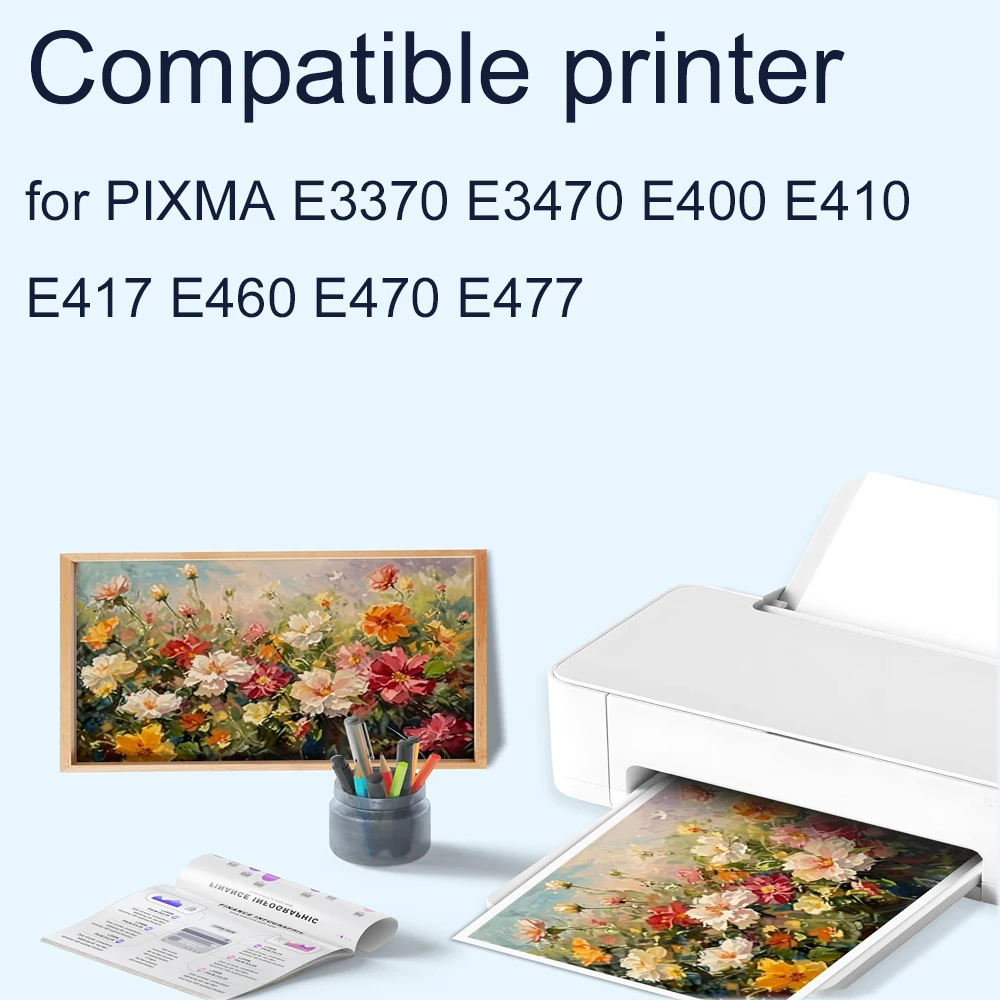 vilaxh Refillable pg47 cl57 Remanufactured Ink Cartridge PG-47 CL-57 for canon pixma cartridge E400 E410 E460 E470 E480 E4270