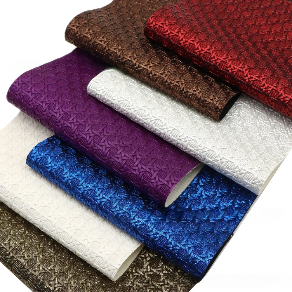 لوح جلد PVC مقاس 20 × 33 سم، جلد صناعي منسوج لصنع الحقائب والمشروعات اليدوية #1