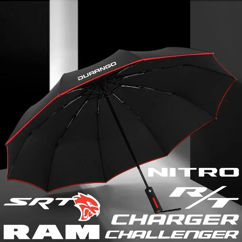 Parapluie coupe-vent pliant automatique pour voiture, pare-soleil pour Dodge SRT R/T Ram 1500, Charger Challenger 150.Durango, accessoires de fléchettes