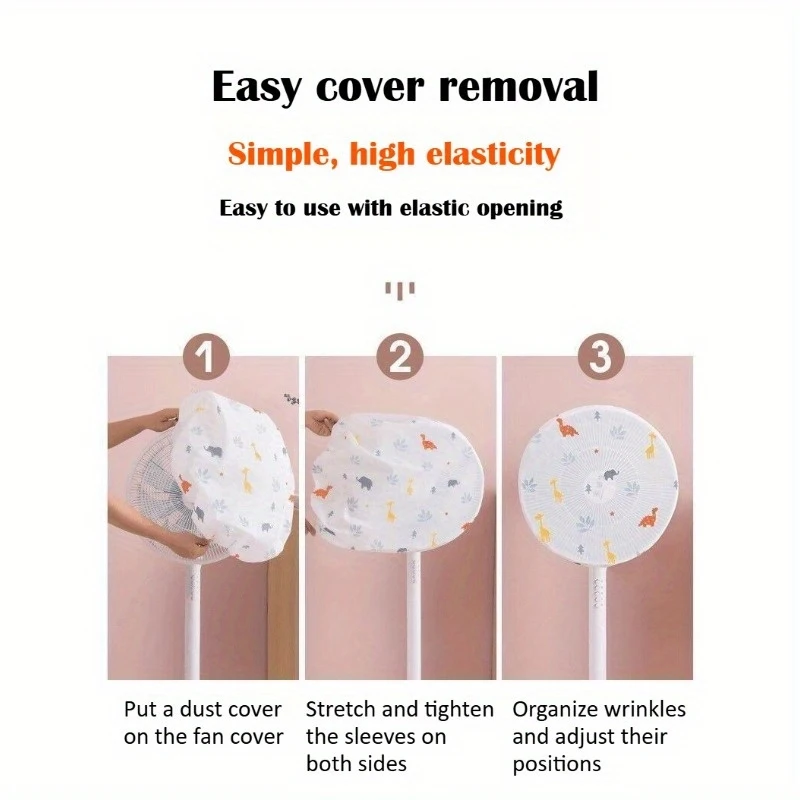 6Pack of Random Color Electric Fan Dust Covers-Soft and Convenient, Random Color, It Is an Ideal Choice for Home Protection and