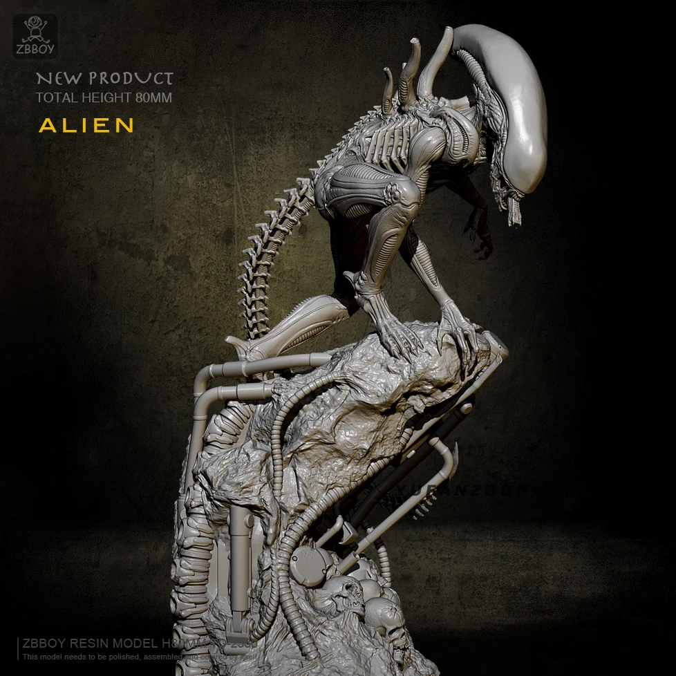 80MM Resin model kits Alien self-assembled TD-2330