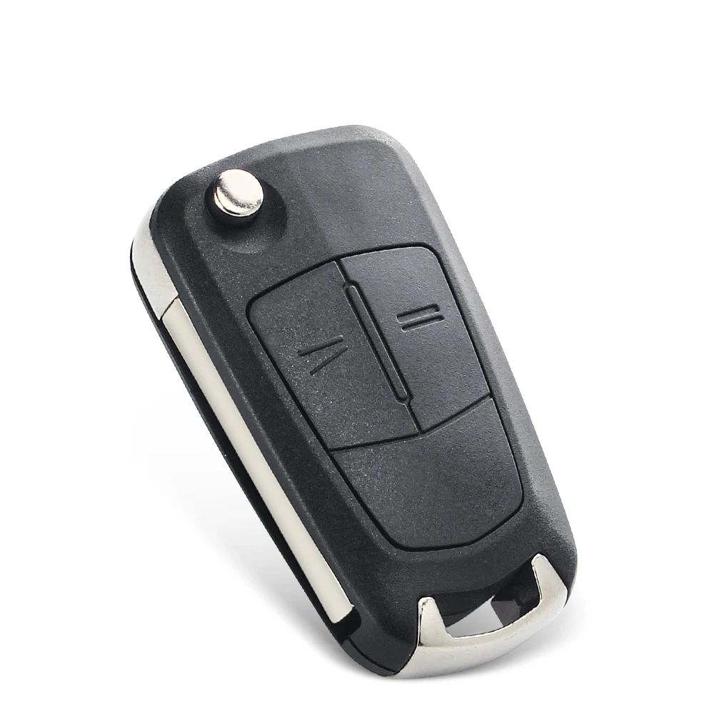 KEYYOU 1PCS 2 Buttons Car Key Shell Flip Folding Remote Case Fob Smart Key Shell For Opel Corsa D Zafira B Astra H Tigra 2 HU100