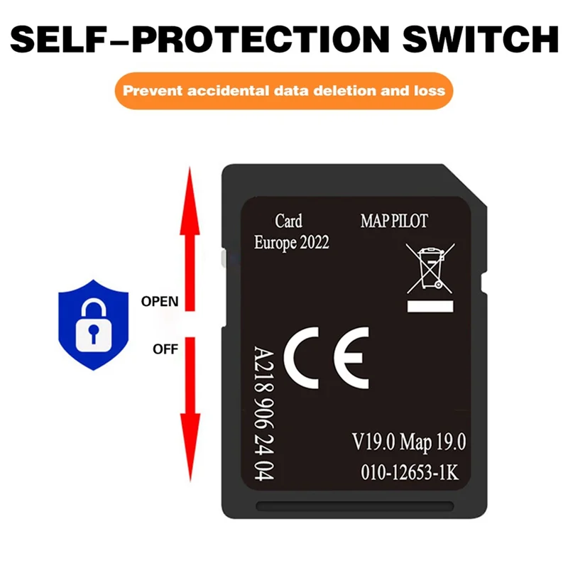 

AF93-A218 V19 Navigation Card For Mercedes-Benz CLA-CLASS From 2014- Europe Map 2022/2023 A218 906 2404 Map Card