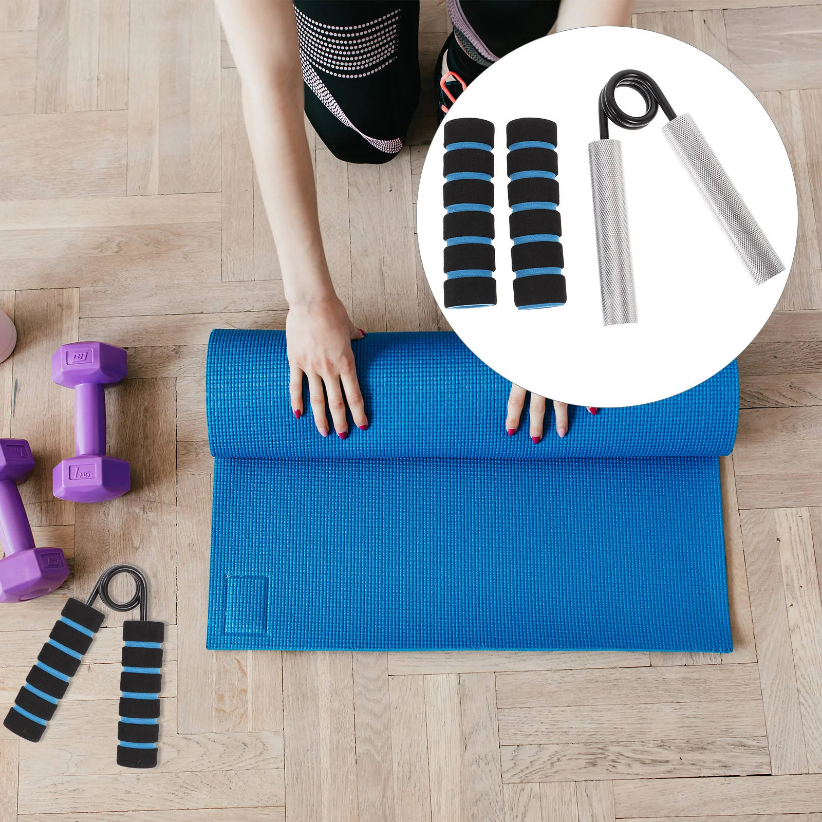 

50Lb Hand Gripper with Cover Heavy Duty Resistance Trainer for Stamina Dexterity Improved Grip Strength Compact Design for All