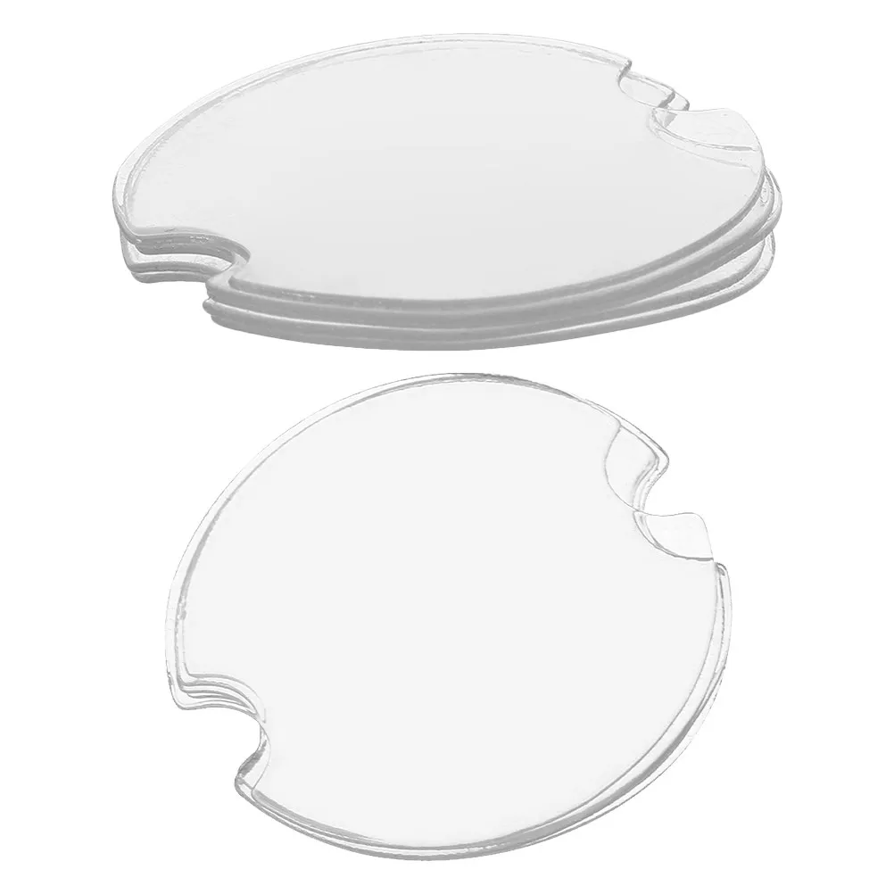 50Pcs Plastic Disc Display Card Holder Organizer Round Jewelry Show Transparent Retail Showcase Tray Storage