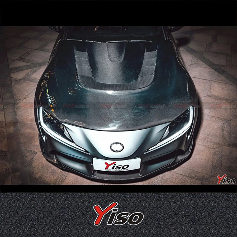 

Suitable for SUPRA A90 Modified Carbon fiber Varis Engine Cover Aerodynamic kit Front Spoiler SUPRA A90 Varis HOOD