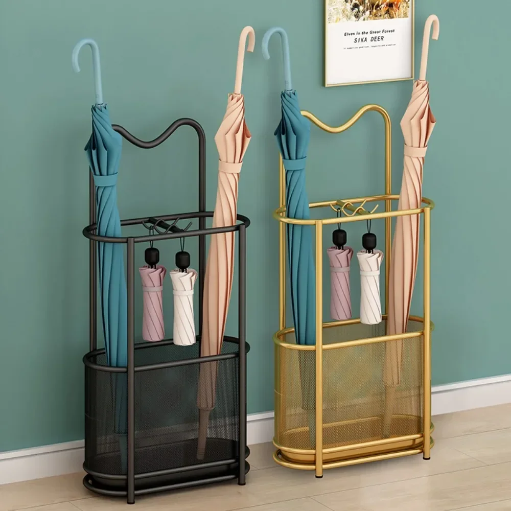 

Floor Type Umbrella Barrel Holder Large Capacity Storage Bucket Umbrella Stand Rack Home Must Luxury Simple Umbrella Barrel