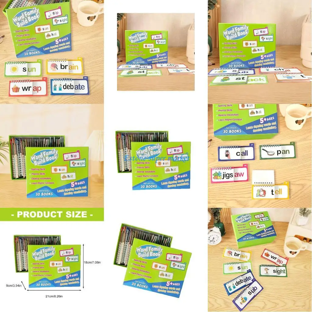 

090B Read Book Learning Card Classroom Language Development Education Toy