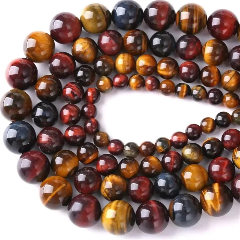 4/6/8/10/12MM Natural Stone Tiger Eye Stone Round Beads Are Used To Make Bracelets Necklaces Earrings DIY Jewelry Accessories