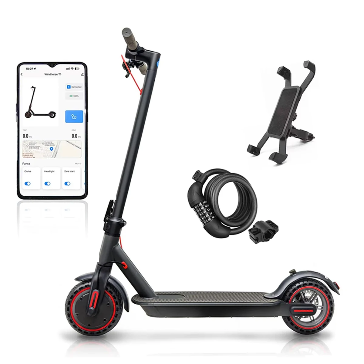 350W Folding Electric Scooter Aluminum Alloy  8.5