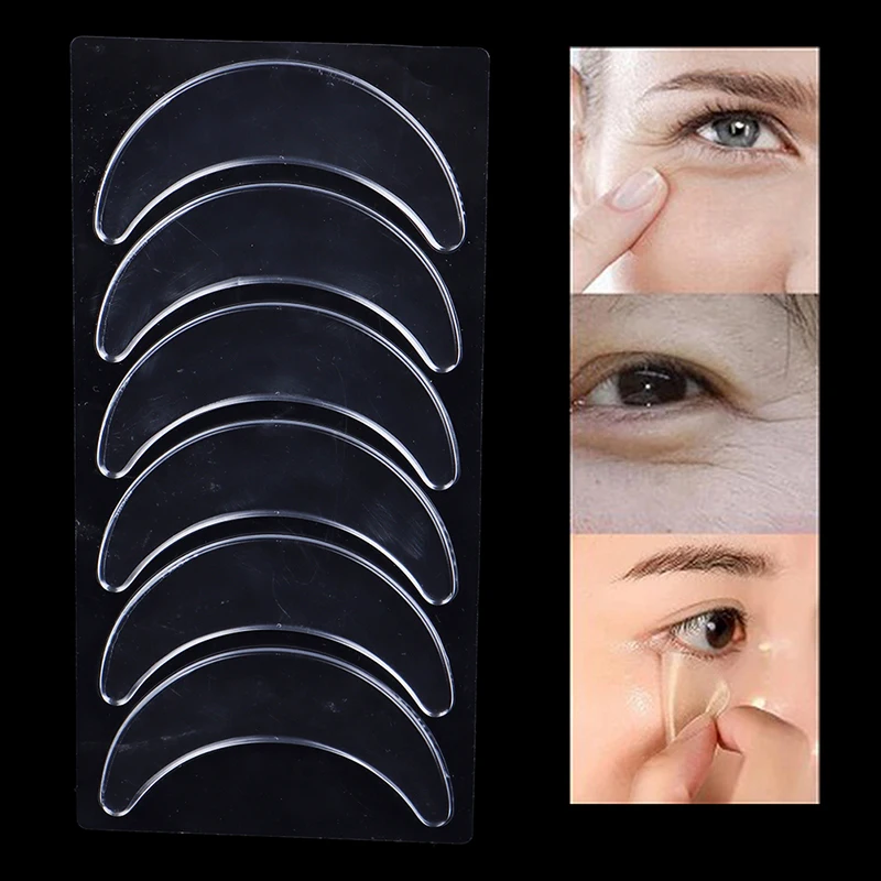 3 Pairs Reusable Waterproof Silicone Anti-Wrinkle Eye Pads Patches Eye Skin Care