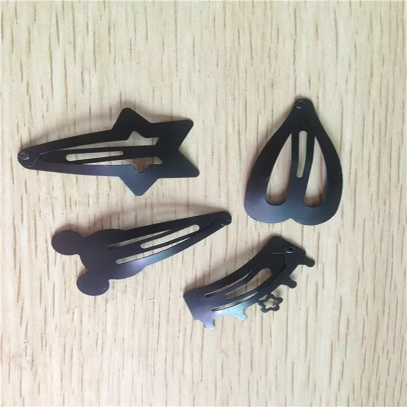 Wholesale Children New Arrival Matt Black Paint Hairpin Side Clip BB Folder Variety Of Selected Cute Hair Accessories