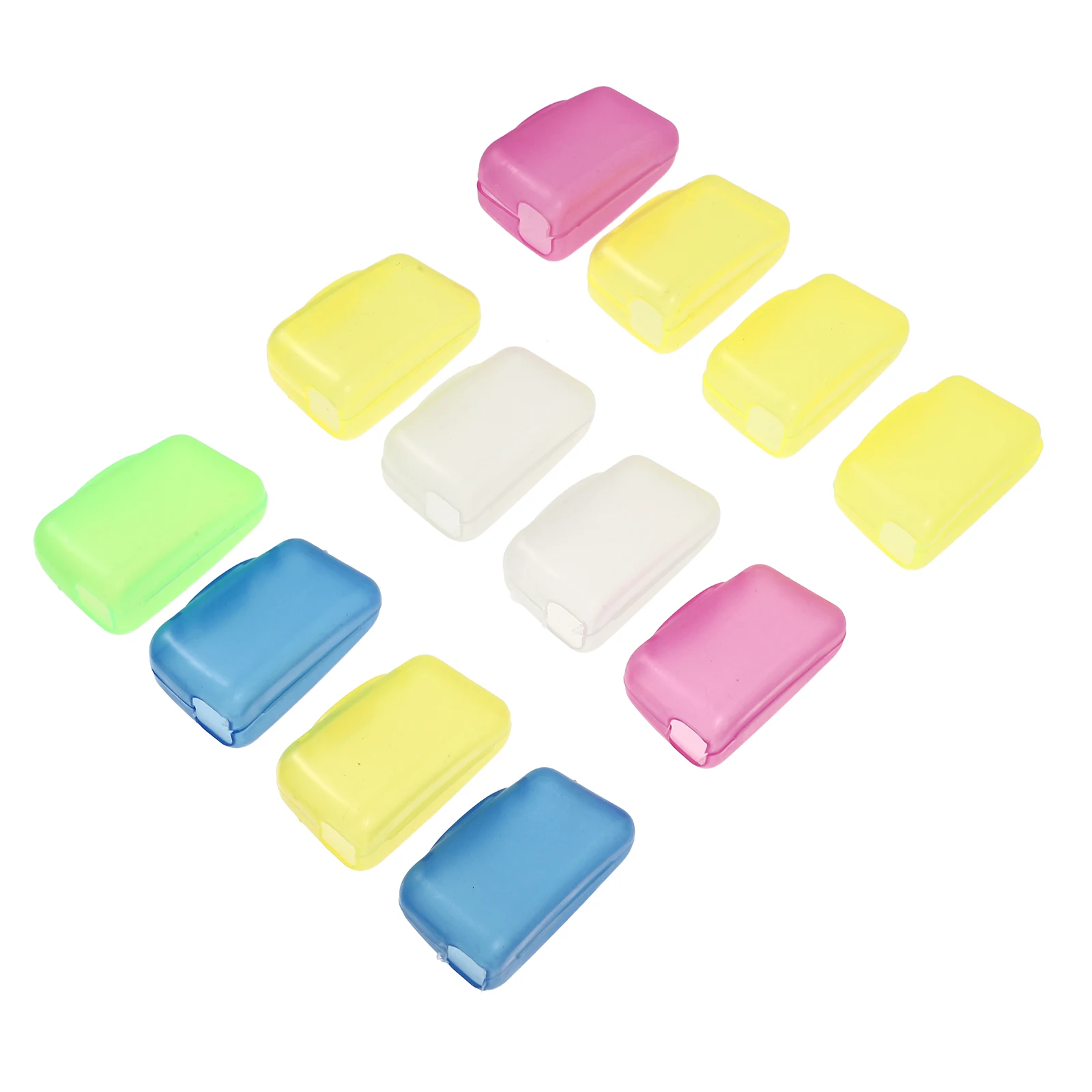 

12pcs Toothbrush Head Cover Portable Protective Cap Travel Dustproof Hygienic Fits All Regular Electric Compact Size