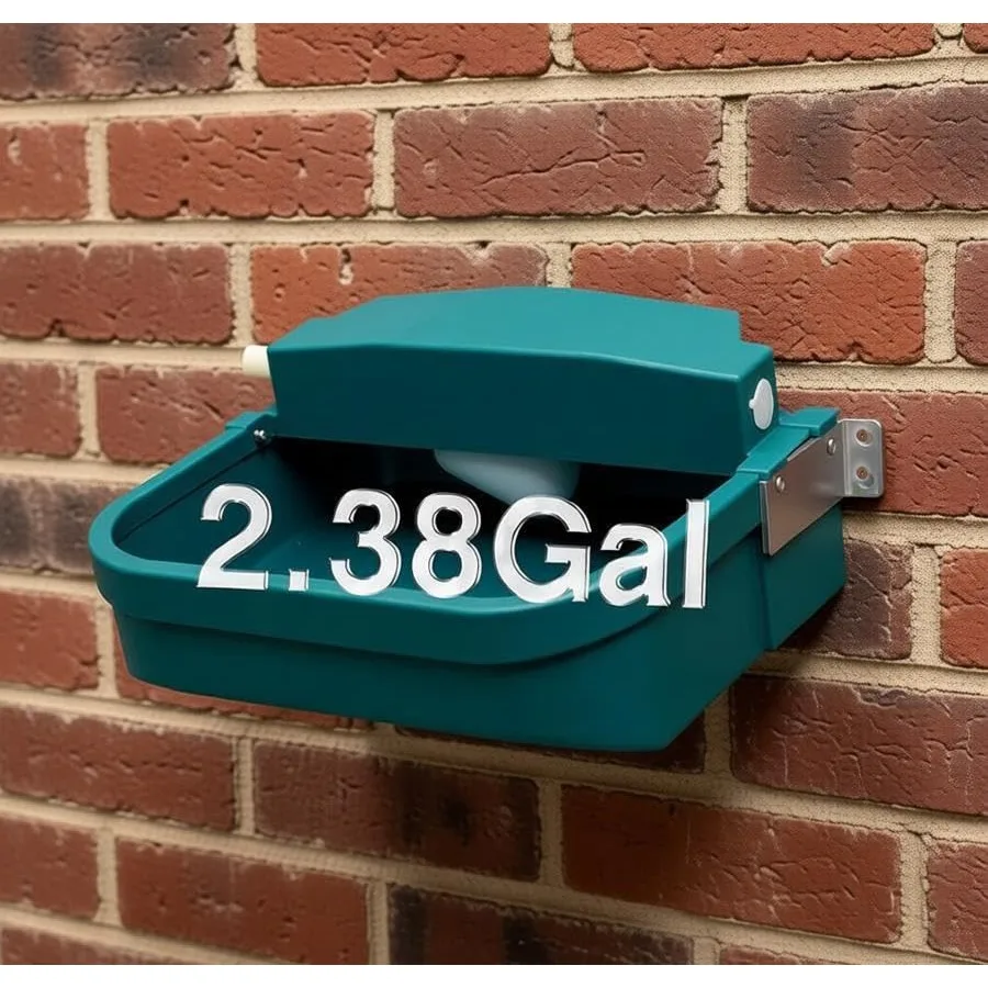 

Automatic Dog Water Dispenser Pet Waterer 9L/300oz Capacity Large Wall-Mounted Drinking Water Bowl for Chicken Cattle Livestock
