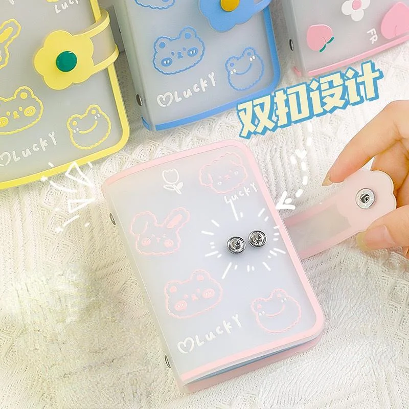 Card Book For Minimalists Multi Card Holder Compact Card Id Card Book Mini Photo Album Storage Tool Cute New Card Bag 카드지갑