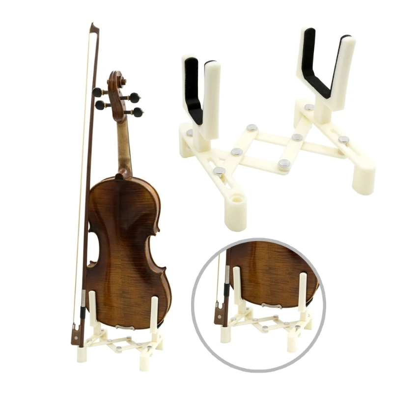 Ukulele Stand Floor Foldable Ukulele Stand Holder for Ukulele Violin Instrument Thick Sponge Padded Nonslip Floor Stand