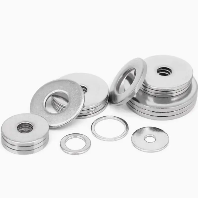 2-30PCS A4-80 High Quality Plain Washers M3 M4 M5 M6 M8 M10 316 Stainless Steel Large Flat Gaskets Shock Proof Metal Washer
