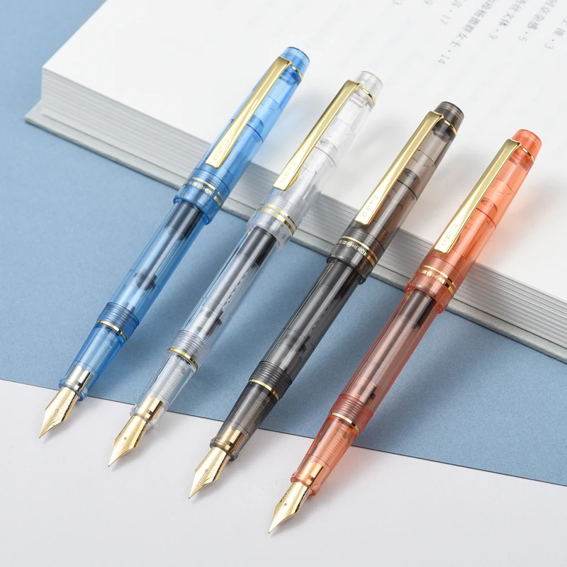 

Подарок студентам! Перьевая ручка Hero 1202, прозрачная тонкая перьевая ручка с завинчивающейся крышкой, плавное письмо для школы, детей, начинающих