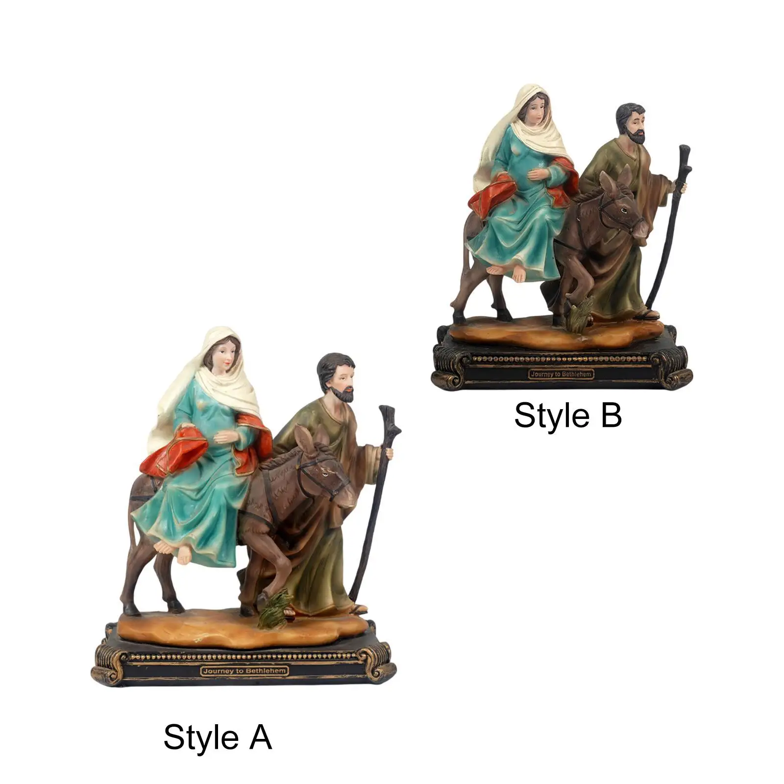 Religious Figure Statue Collection Character Sculptures for Desk Table Car