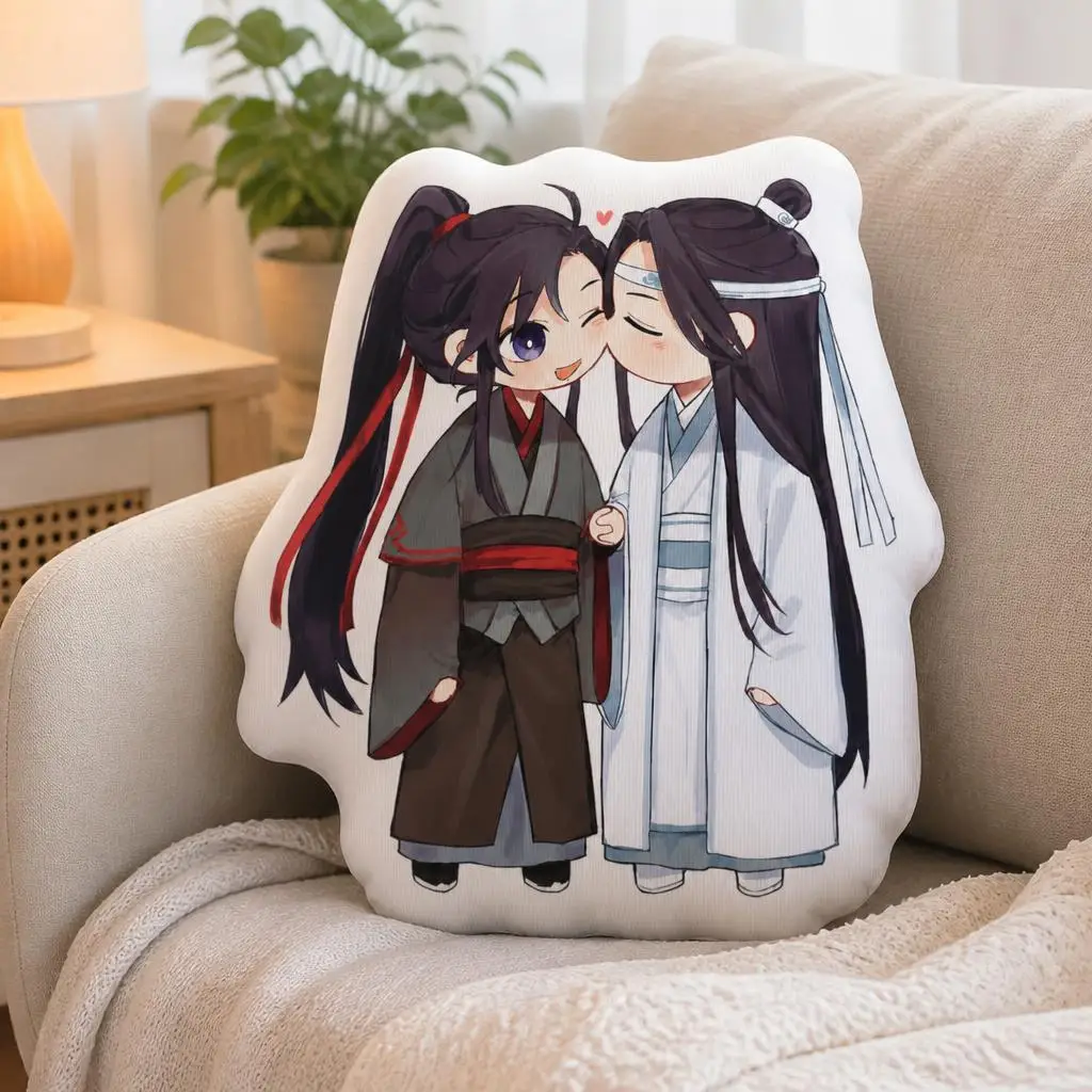 Mo Dao Zu Shi WangXian Plush Pillow Cushion Irregular Stuffed Throw Pillow Home Decor Gift Sofa Bed Couch