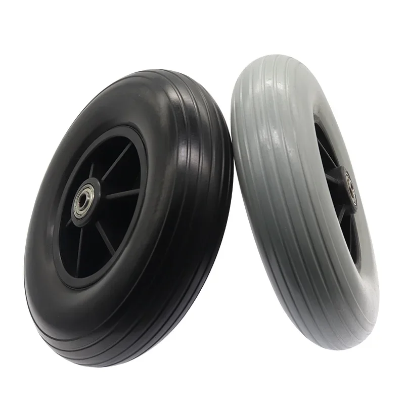 200x50 PU Wheel 8 Inch Solid Wheel Tire for Wheelchair Universal Front Wheel 200*50 Wheel Accessories High-performance