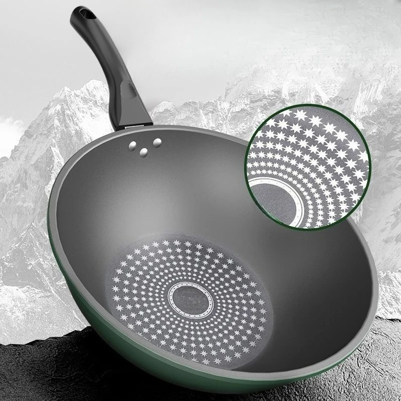 [Multi-purpose frying] Wok Non-stick pan Wok Pan Household induction cooker Gas universal pot