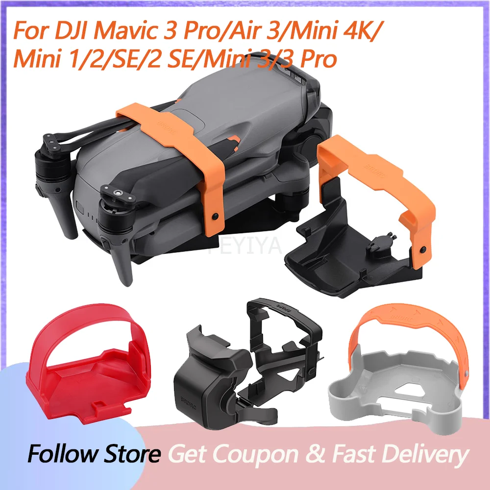 حامل المروحة غطاء للعدسات شفرة تخزين تحديد حزام ل DJI Mavic 3 Pro/Mini 4K/Mini 1/2/SE/2 SE/3 Pro/Air 3/3S الطائرة بدون طيار ACC